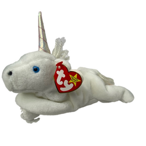 TY Beanie Babies Mystic Unicorn Beanie Baby Coarse Mane Iridescent Horn vintage